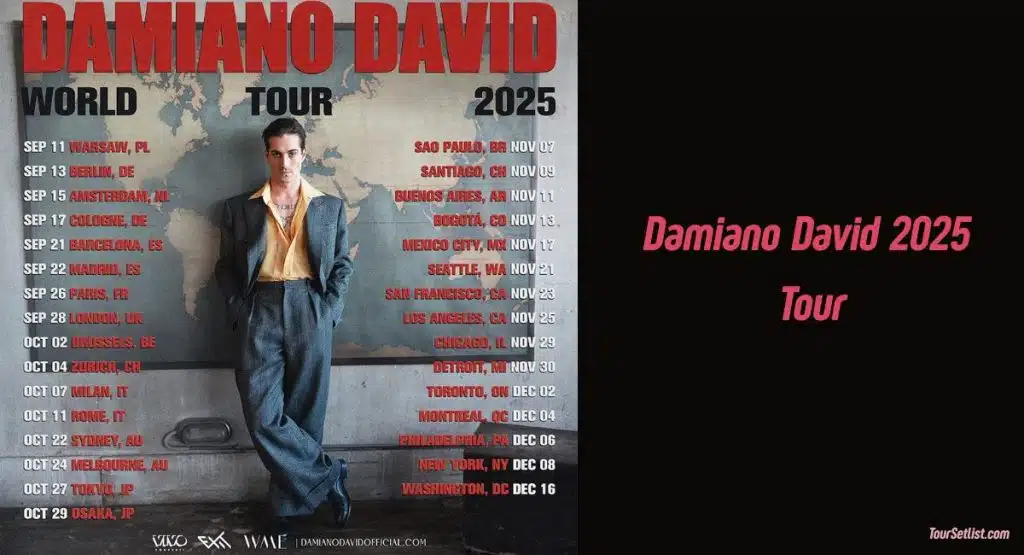 Damiano David 2025 Tour