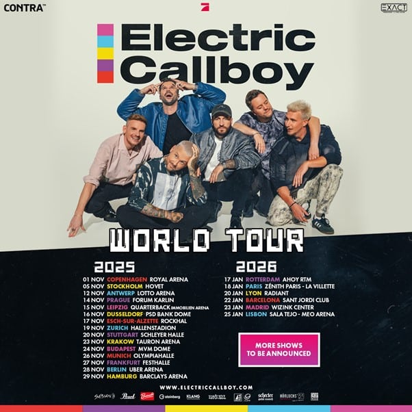 Electric Callboy World Tour 2025: Know All Full Details of Tour 1 Electric Callboy World Tour 2025