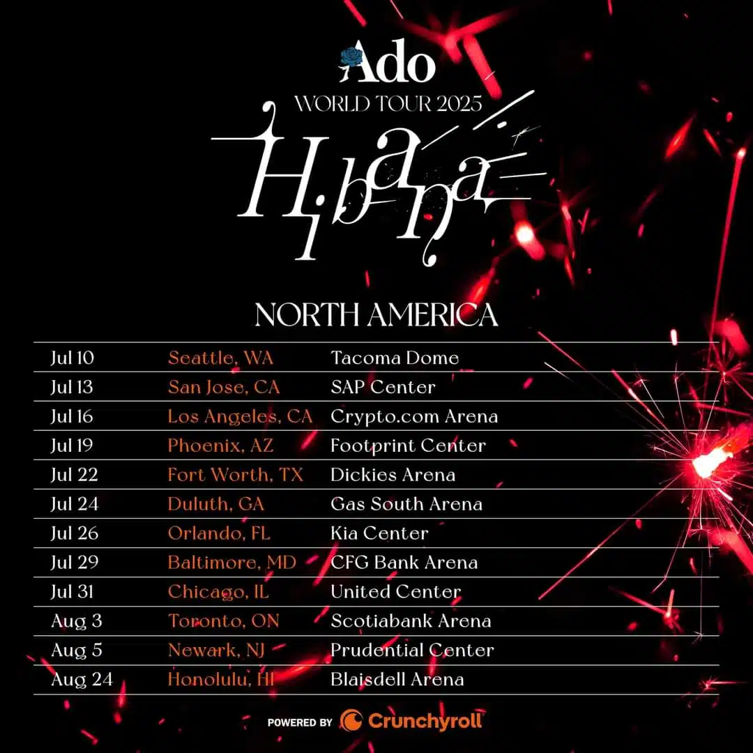 Hibana World Tour 2025: ADO World Tour 2025 All Details 1 Hibana World Tour 2025