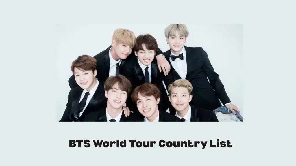 BTS World Tour Country List 