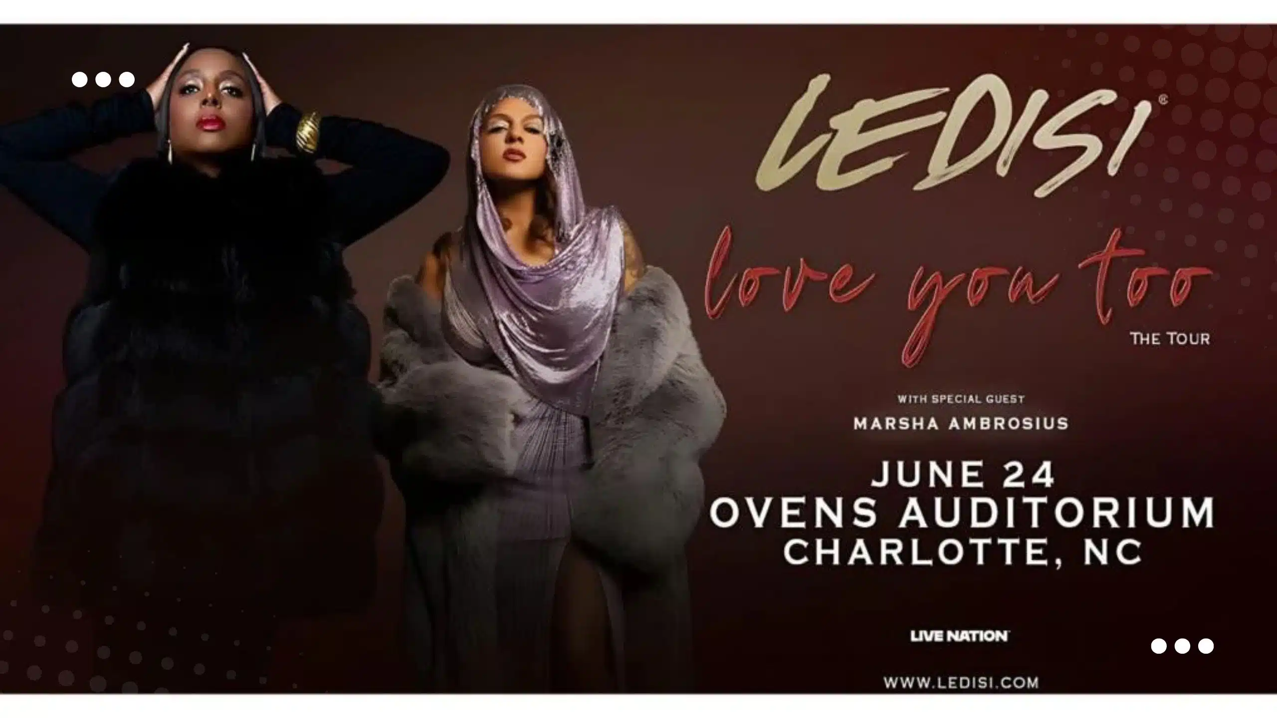 Ledisi Love You Too Tour 2025
