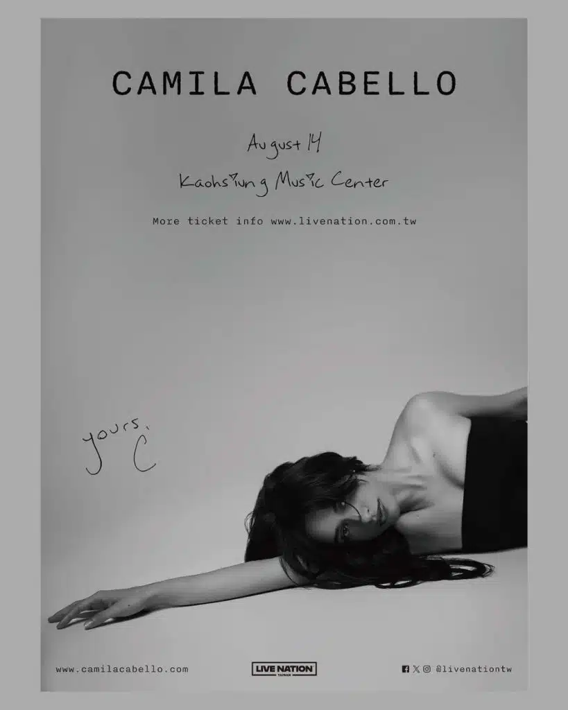 Camila Cabello Yours C Tour 2025- Check New Dates Here 1 Camila Cabello Yours C Tour 2025