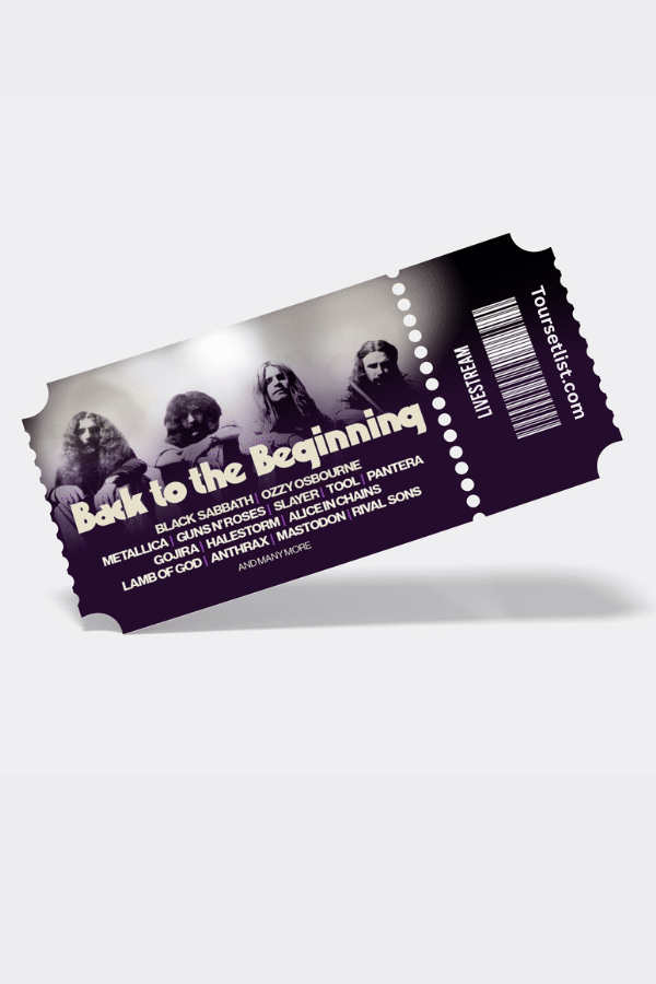 Back to the Beginning Concert 2025 live stream tickets