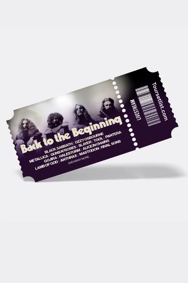 Back to the Beginning Concert 2025 live stream tickets