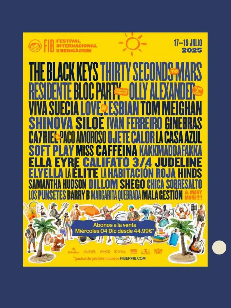 Benicassim Festival 2025 Lineup - Dates, Schedule, Tickets & Setlist 1 Benicassim Festival 2025 Lineup