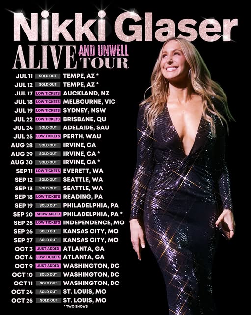 Nikki Glaser Alive And Unwell Tour Setlist