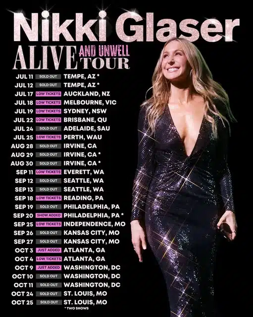 Nikki Glaser Alive And Unwell Tour Setlist 