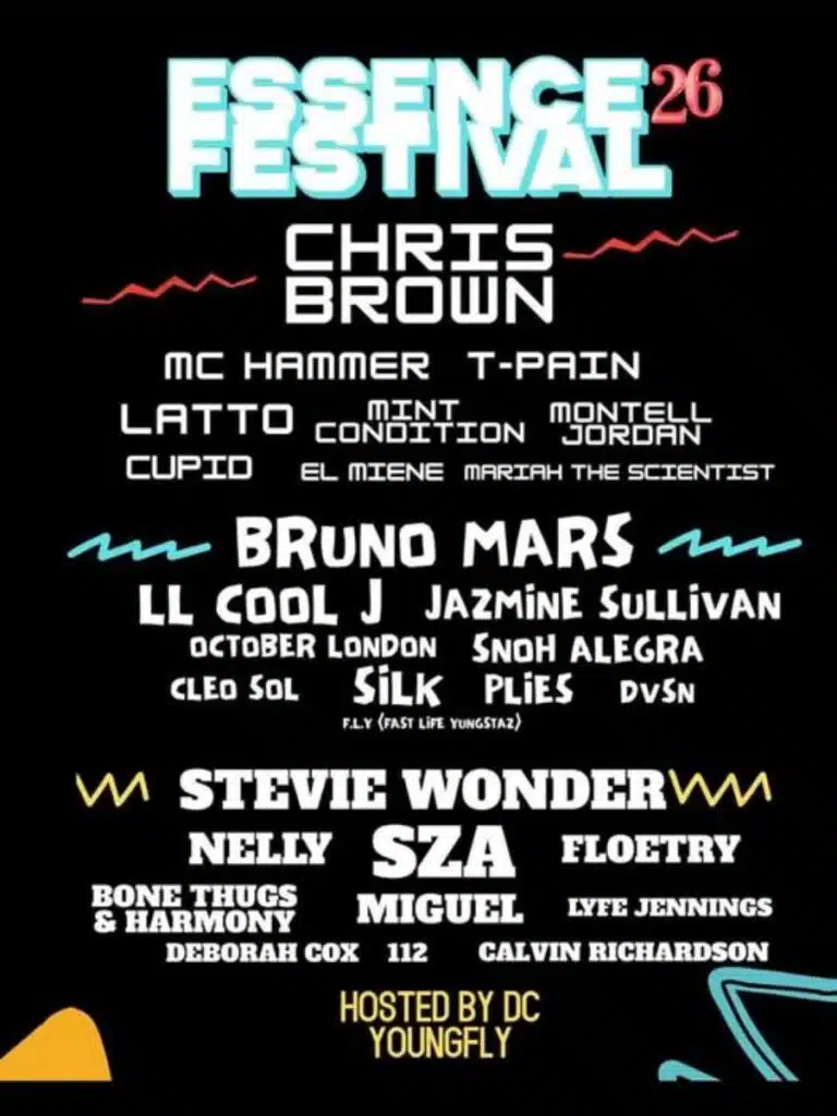 Essence Festival 2026 Lineup - Dates, Artists, Setlist & Tickets 1 Essence Festival 2026 Lineup