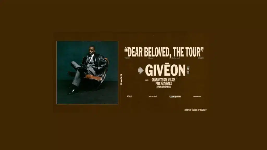 GIVĒON Dear Beloved The Tour 2025 Setlist 