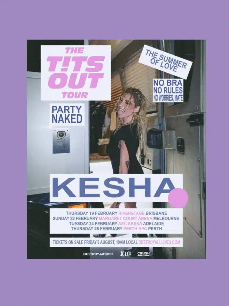 Kesha Announces Australia Tour For 2026