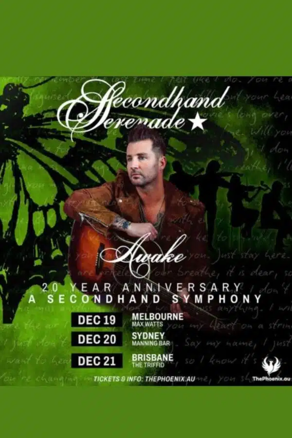 Secondhand Serenade announces Australia Tour 2025 