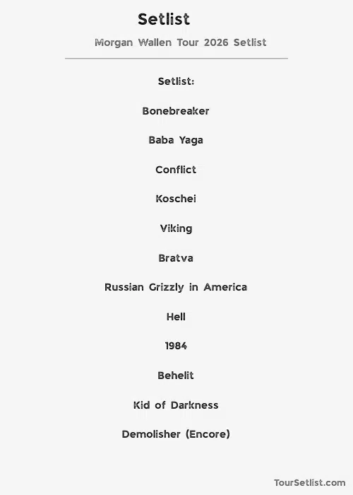 Slaughter To Prevail 2025 Setlist