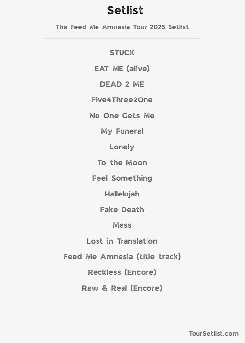 The Feed Me Amnesia Tour 2025 Setlist