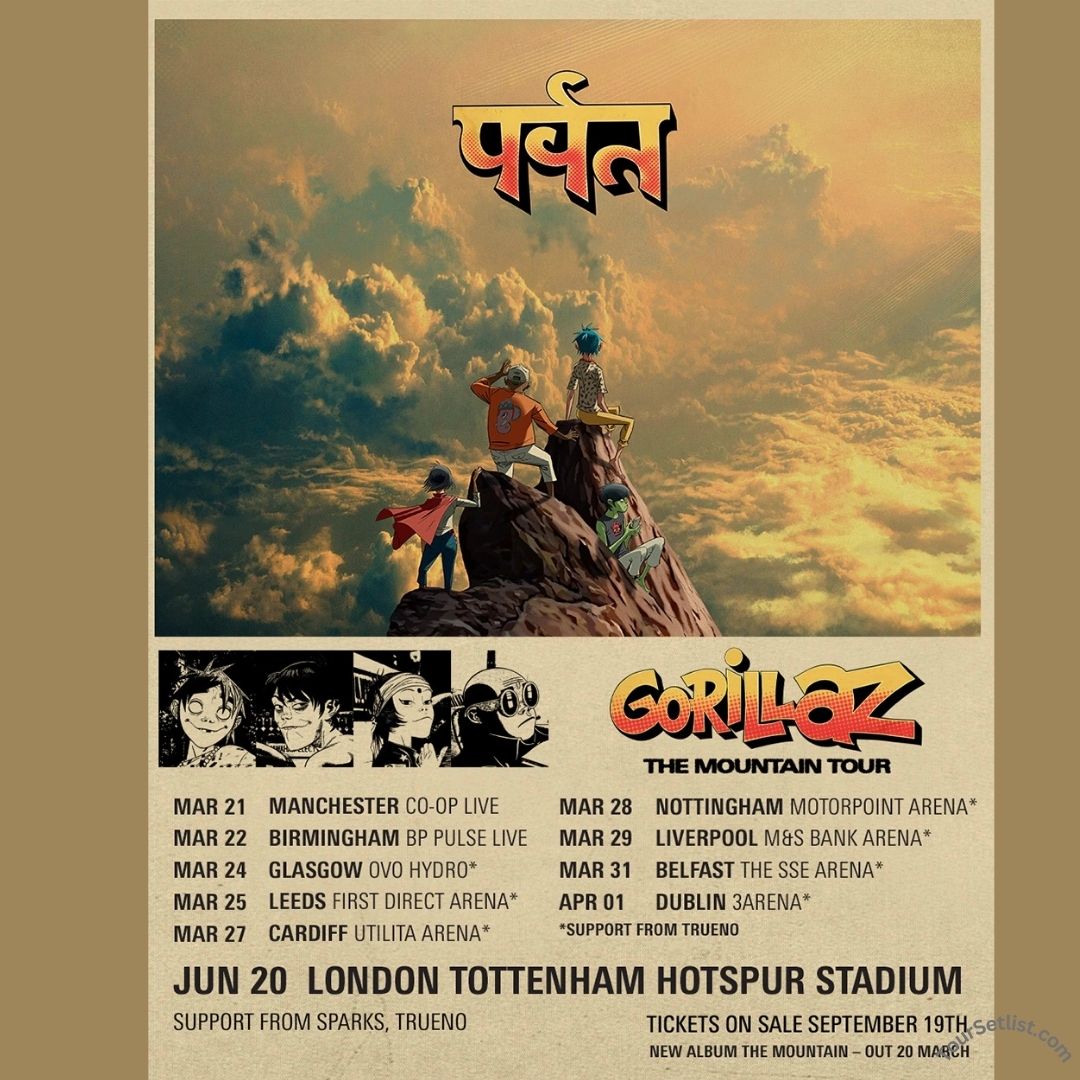 Gorillaz Mountain Tour 2026 Dates, Setlist, Schedule & Tickets