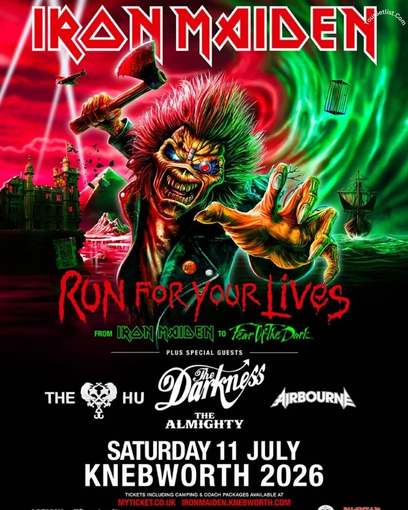 Iron Maiden Announce Massive Knebworth Park 2026 Show