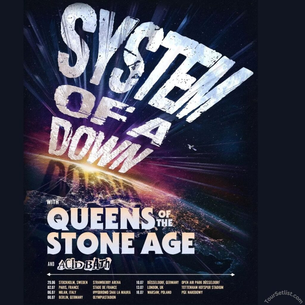 System of A Down Tour 2026 Dates, Setlist, Schedule & Tickets