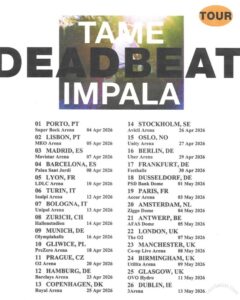 Tame Impala North American Tour 2025 Dates Announce