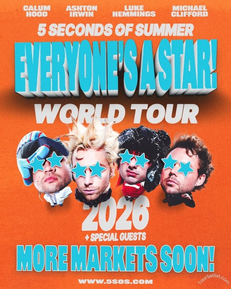 5 Seconds of Summer Tour 2026 Dates, Setlist & Presale
