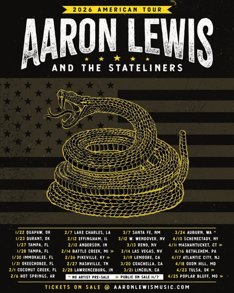 Aaron Lewis Tour 2026 Dates