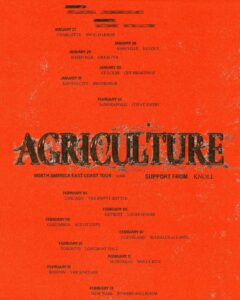 Agriculture announce 2026 Tour with Knoll