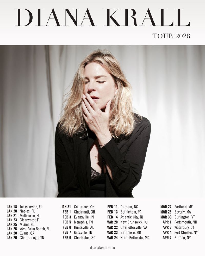 Diana Krall 2026 Tour: Dates, Setlist, Cities & Presale Tickets