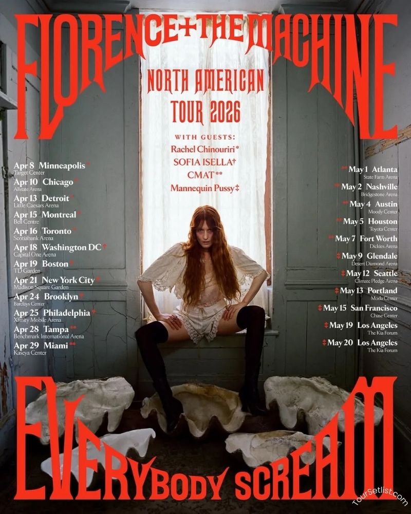 Florence and The Machine Tour 2026 Dates, Setlist & Presale