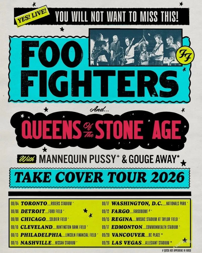 Foo Fighters Tour 2026 Dates, Setlist, Cities & Presale Tickets