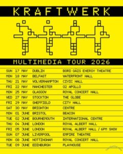 Kraftwerk announces 2026 UK Tour & Ireland Shows