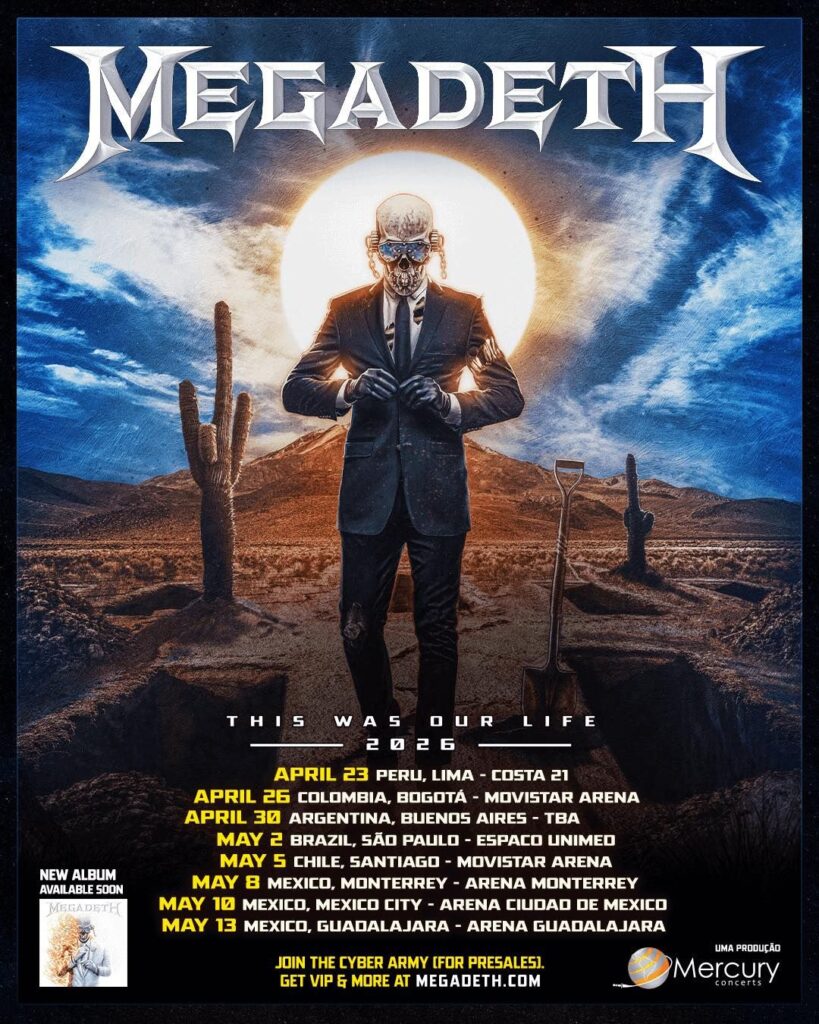 Megadeth Farewell Tour 2026 Schedule - Final Tour