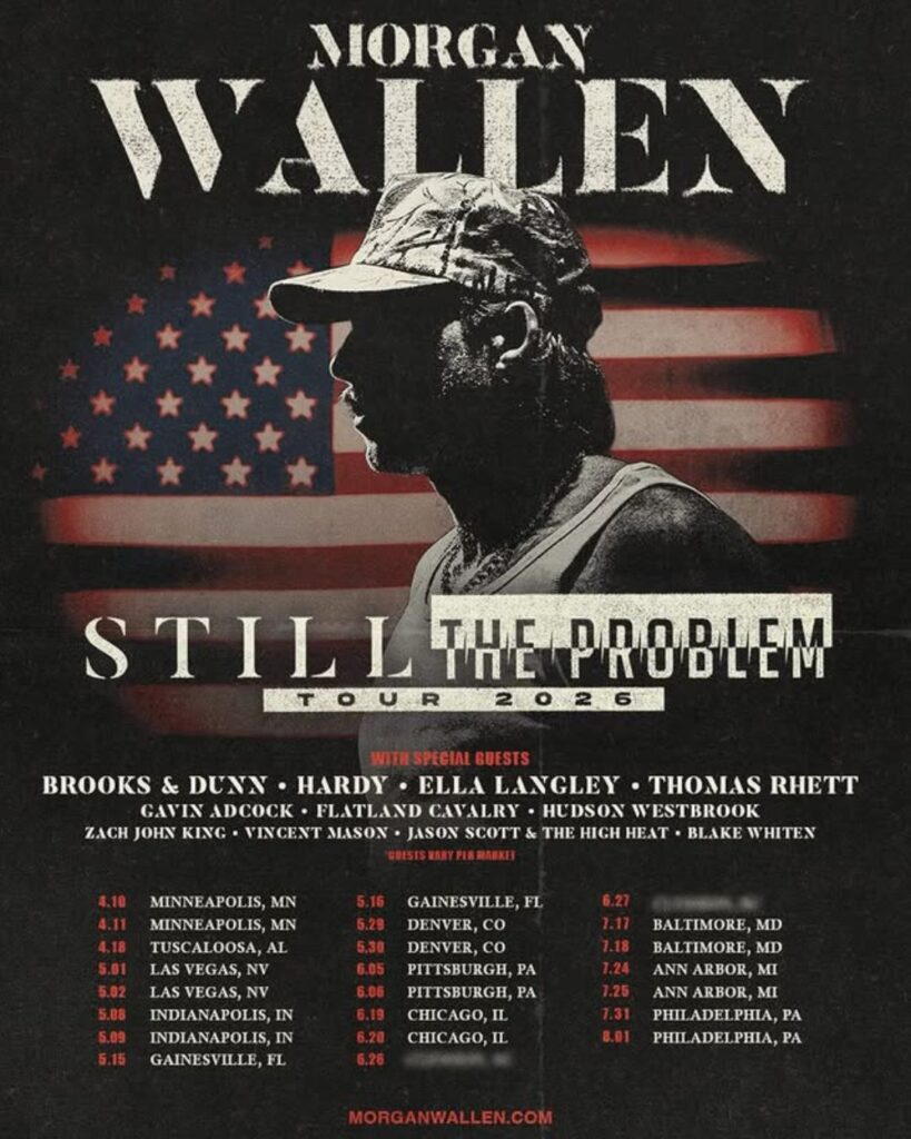 Morgan Wallen Tour 2026: Dates, Venues, Setlist & Presale Tickets