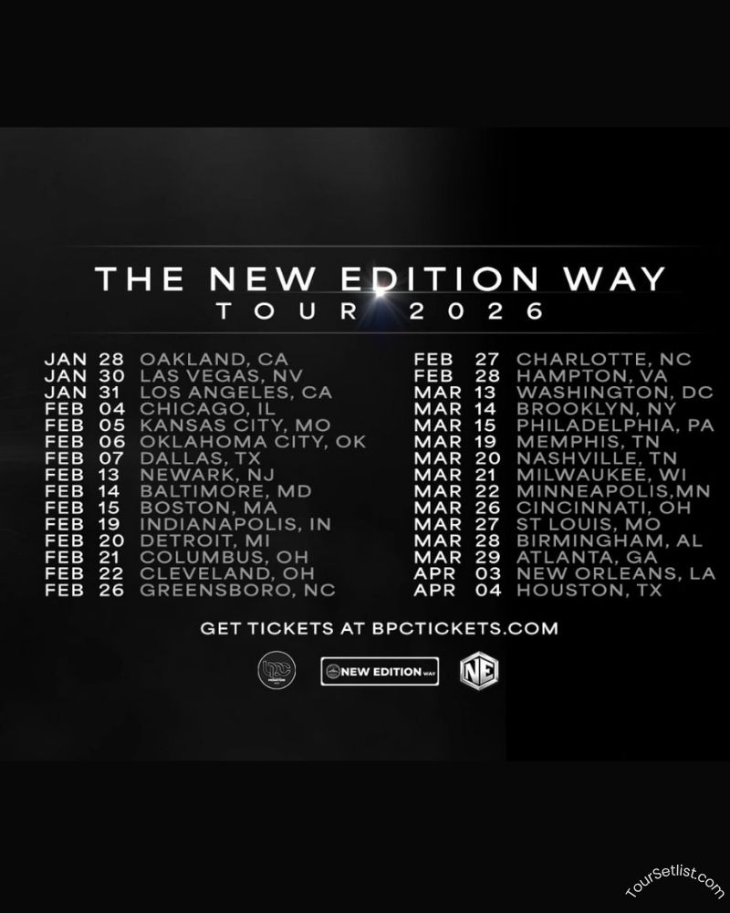 New Edition Tour 2026 with Toni Braxton & Boyz II Men