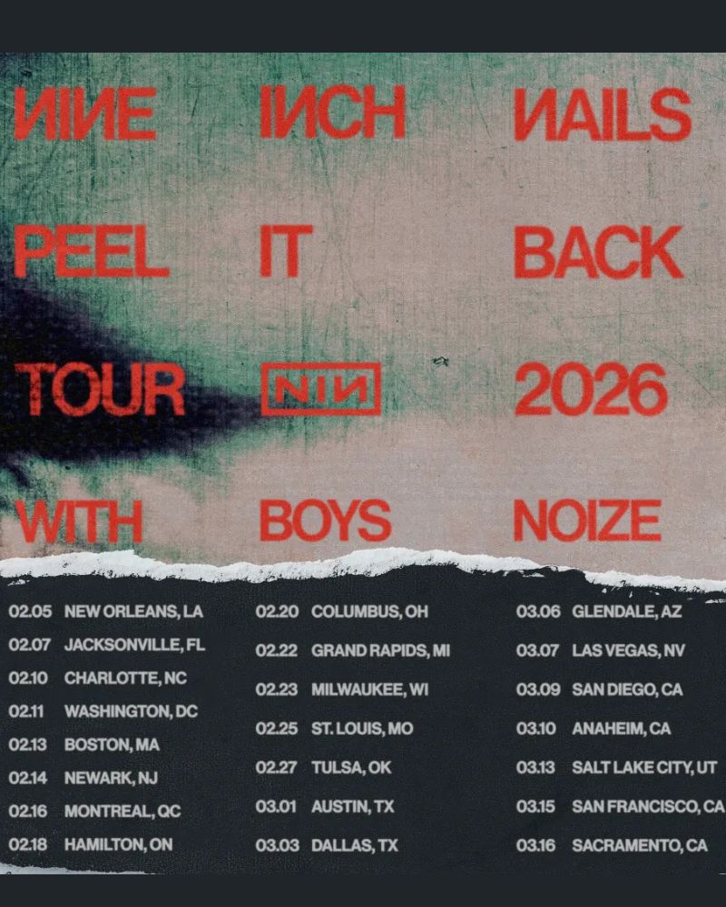 Nine Inch Nails Announce 2026 Tour 