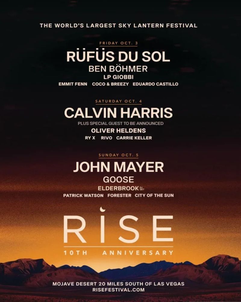 Rise Festival 2025 Lineup, Dates, Schedule, Setlist & Tickets 