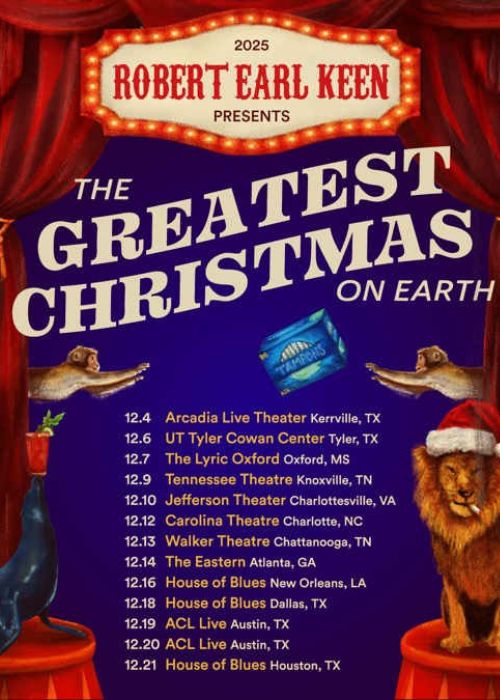 Robert Earl Keen Greatest Christmas on Earth Tour 2026 Dates