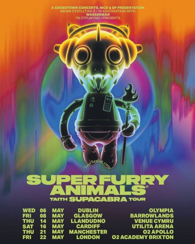 Super Furry Animals Tour 2026 – Dates, Setlist & Presale Tickets