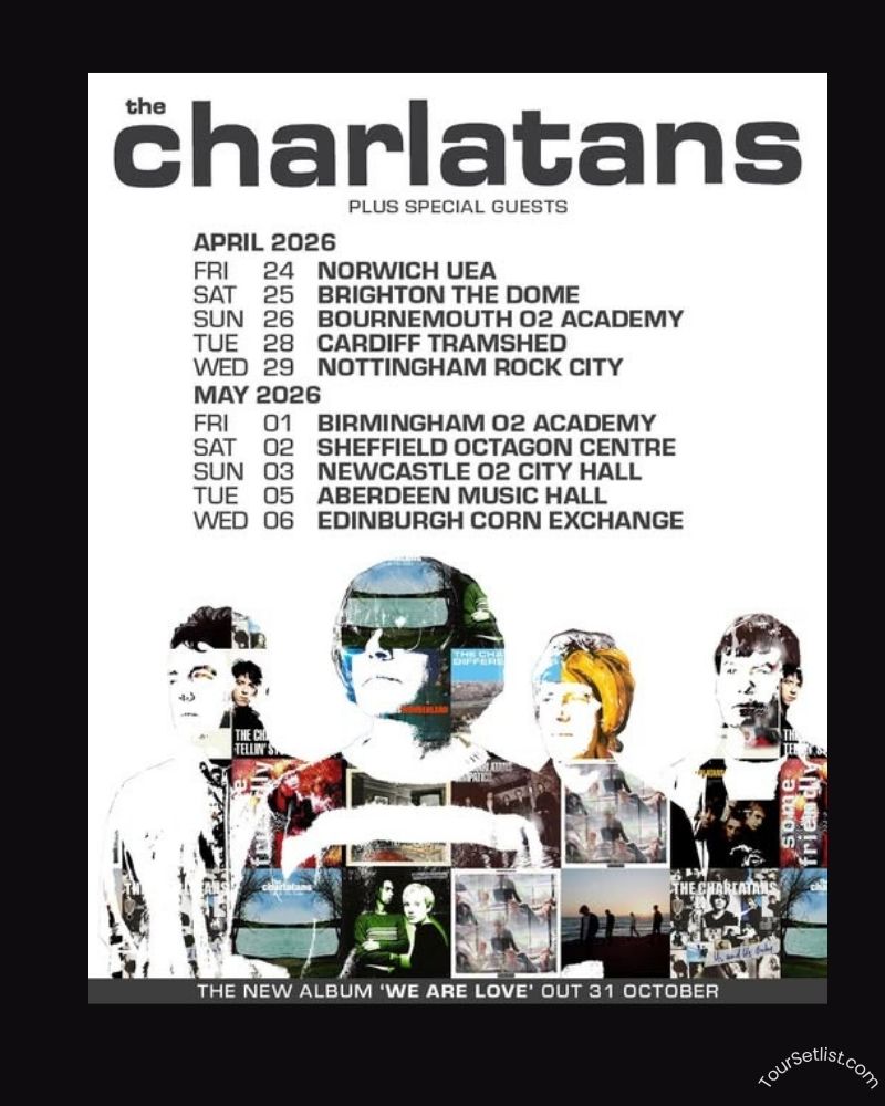 The Charlatans announce 2026 UK Tour Dates