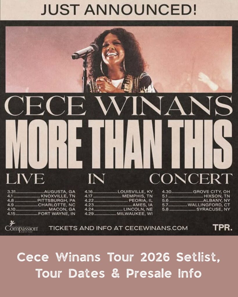 Cece Winans Tour 2026 Setlist, Tour Dates & Presale Info