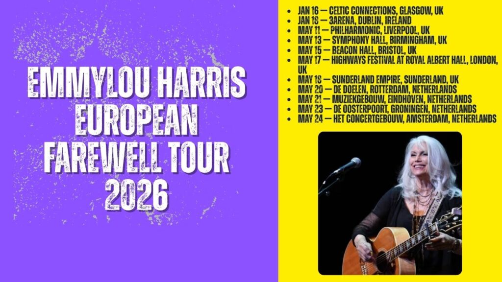 Emmylou Harris European Farewell Tour 2026 – Dates & Tickets