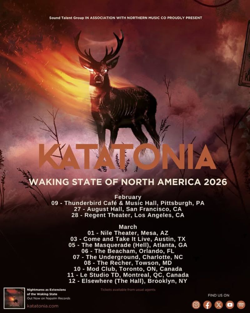 Katatonia 2026 Tour Dates, Setlist, Venues & Presale Tickets