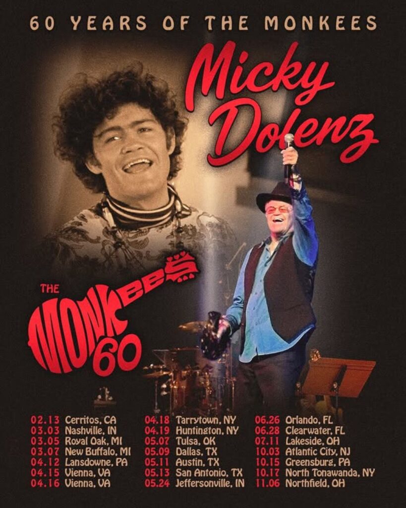 Micky Dolenz 60 Years of The Monkees 2026 Tour