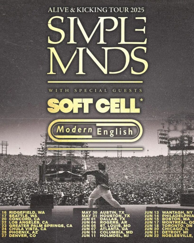Simple Minds North American Tour Dates 2025-26