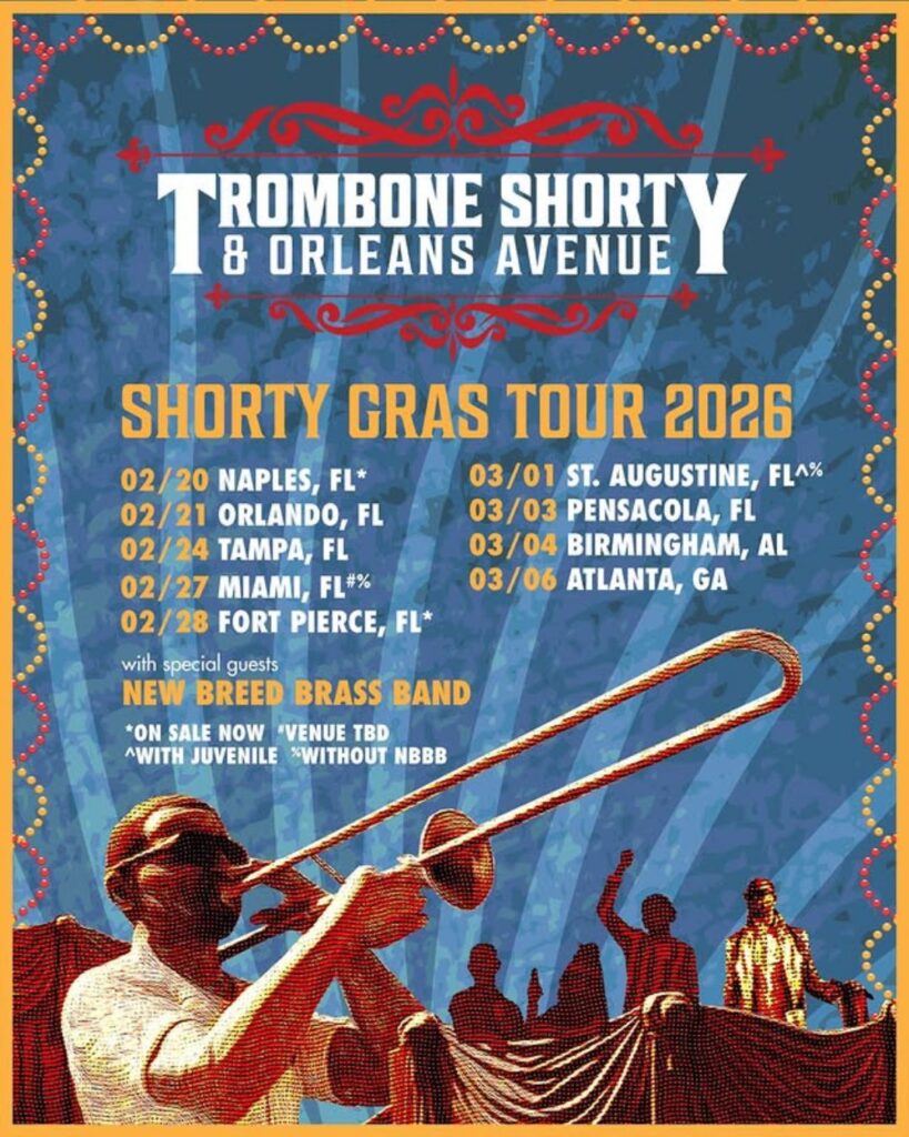 Trombone Shorty Tour 2026 Schedule