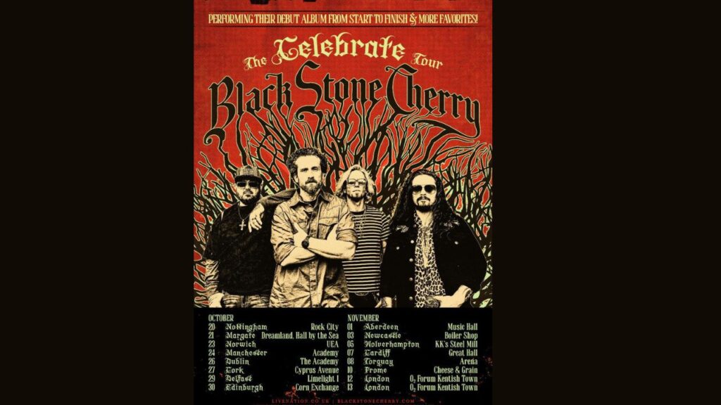 Black Stone Cherry 2026 UK Tour Dates