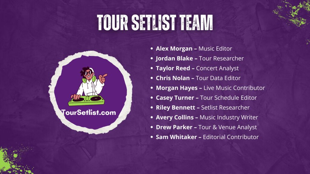 Tour Setlist Team