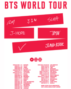BTS World Tour Country List 2026 - Dates, Venues & Tickets