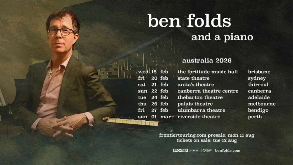 Ben Folds Announces 2026 Solo Tour Dates