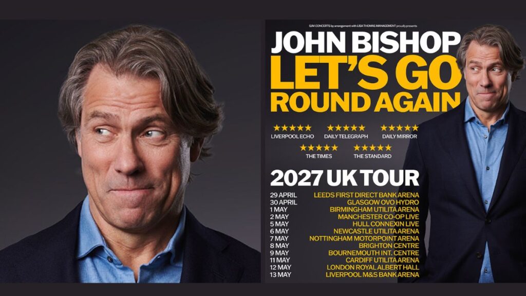 John Bishop Tour 2027 – Tour Dates, Cities & Presale Tickets