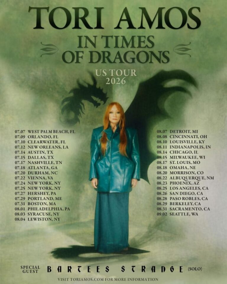 Tori Amos Tour 2026 – Dates, Venues, Setlist & Presale