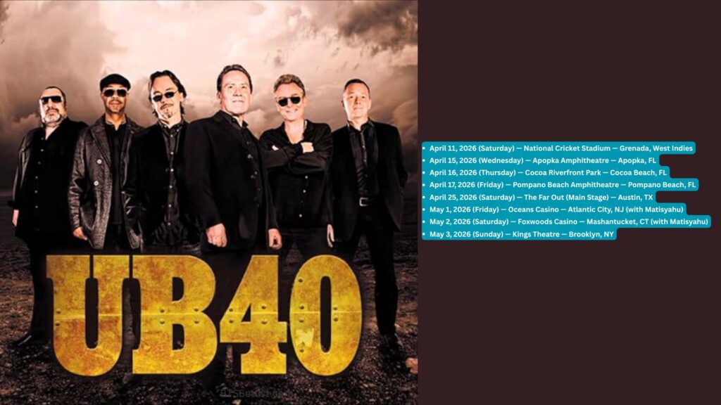 UB40 Unveil 2026 Tour Dates