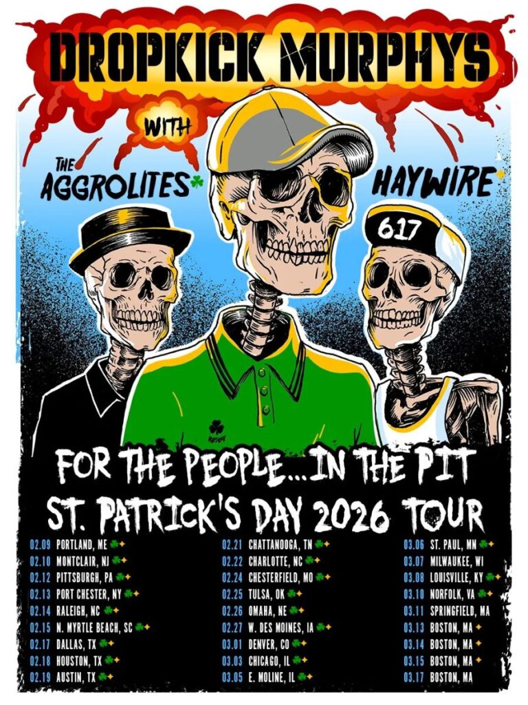 Dropkick Murphys Tour 2026 – Tour Dates, Setlist & Presale Info